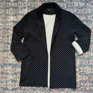 J. Crew Sophie Navy Jacquard Sweater Blazer XS